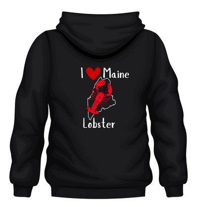 I love Maine lobster hoodie